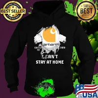 Blood insides carhartt covid-19 2020 i can't stay at home s Hoodie