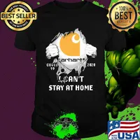 Blood insides carhartt covid-19 2020 i can't stay at home shirt