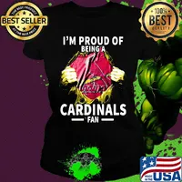 Blood insides i'm proud of being a st. Louis cardinals fan s Ladies tee