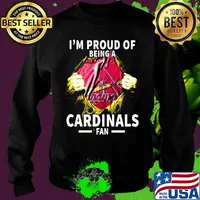 Blood insides i'm proud of being a st. Louis cardinals fan s Sweater
