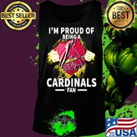 Blood insides i'm proud of being a st. Louis cardinals fan s Tank top