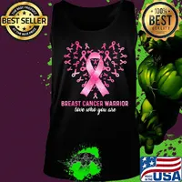 Breast Cancer Warrior Love Who You Are Color Strip Pink Shirt Tank top
