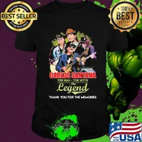 Carlos santana guitar the man the myth the legend thank you for the memories shirt
