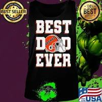 Cleveland browns football best dad ever happy father's day s Tank top