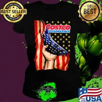 Costco wholesale american flag independence day s Ladies tee