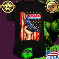 Costco wholesale american flag independence day shirt
