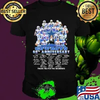 Dallas cowboys football 60th anniversary 1960 2020 thank you for the memories signatures shirt