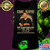 Eddie murphy 40th anniversary 1980 2020 thank you for the memories signature s Tank top