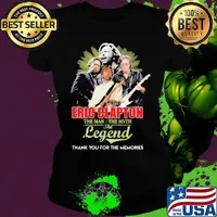 Eric clapton the man the myth the legend thank you for the memories s Ladies tee