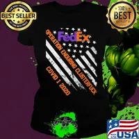 Fedex operation enduring clusterfuck covid-19 2020 american flag independence day s Ladies tee