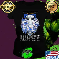 First stanley cup championship in franchise history st. Louis blues signatures s Ladies tee