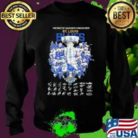 First stanley cup championship in franchise history st. Louis blues signatures s Sweater