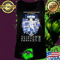 First stanley cup championship in franchise history st. Louis blues signatures s Tank top