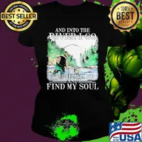 Fishing and into the river I go to lose my mind and find my soul s Ladies tee