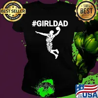 Girl dad kobe bryant playing basketball happy father's day s Ladies tee