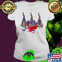 Gnomes america 4th of july independence day s Ladies tee