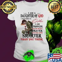 Guerreras de dios i am daughter of god i was born in october i am stronger than you believe braver than you know smarter than you think s Ladies tee