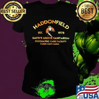 Halloween michael myers haddonfield est 1978 smith's grove sanitarium psychiatric care facility warren country illinois s Ladies tee