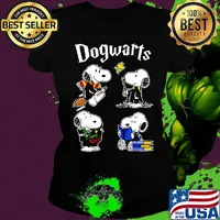 Harry potter dogwarts snoopy and woodstock shirtharry potter dogwarts snoopy and woodstock s Ladies tee