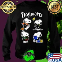 Harry potter dogwarts snoopy and woodstock shirtharry potter dogwarts snoopy and woodstock s Sweater