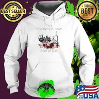 I'm a wine and harry potter kind of girl flowers s Hoodie
