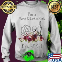 I'm a wine and linkin park kind of girl flowers s Sweater