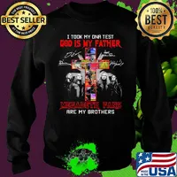 I took my DNA Test god is my father Megadeth Fans are my brothers signature cross s Sweater