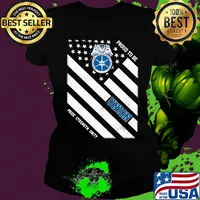 International brotherhood of teamster proud to be union pride strength unity american flag independence day s Ladies tee