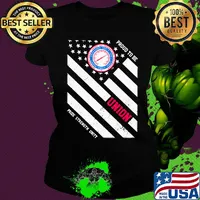 International union of operating engineers proud to be union pride strength unity american flag independence day s Ladies tee