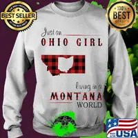 Just an ohio girl living in a montana world map s Sweater