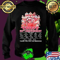Kansas city chiefs 60th anniversary 1960 2020 thank you for the memories signature s Sweater