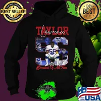 Lawrence taylor 56 greatest of all time new york football signature s Hoodie