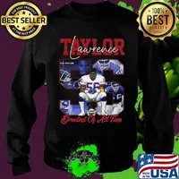 Lawrence taylor 56 greatest of all time new york football signature s Sweater