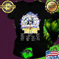 Legendary dallas cowboys football team players signatures s Ladies tee