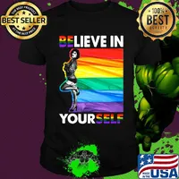 Lgbt the rocky horror picture show believe in yourself shirt