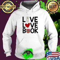 Live love book heart s Hoodie