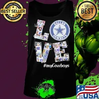 Love my dallas cowboys football team players signatures s Tank top