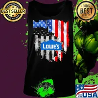 Lowe's american flag independence day s Tank top