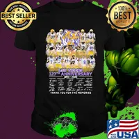 Lsu tigers 127th anniversary 1893 2020 thank you for the memories signatures shirt