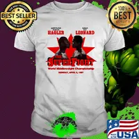 Marvelous marvin hagler vs sugar ray leonard the super fight world middleweight championship shirt