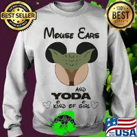 Mouse ears and yoda kind of girl s Sweater