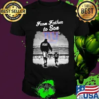 New york giants from father to son metlife stadium happy father's day shirt