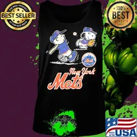 New york mets charlie brown and snoopy players baseball s Tank top