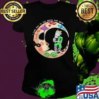 Nightmare i love to the moon and back baby groot hug cancer awareness green s Ladies tee
