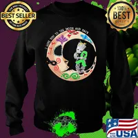 Nightmare i love to the moon and back baby groot hug cancer awareness green s Sweater