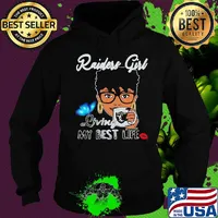 Oakland raiders girl living my best life butterfly s Hoodie