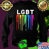 Official lgbt flowing paint s Sweater