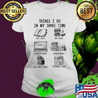 Official Things I Do In My Spare Time Read Books Buy Books Research Books Review Books Talk About Books Rearrange Books Shirt Ladies tee