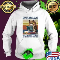 Owl that's what is do I read books I drink tea and know things vintage retro s Hoodie