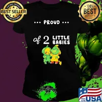 Proud of 2 little babies pokemon and grinch s Ladies tee